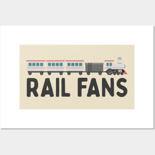 Rail fans typography Posters and Art